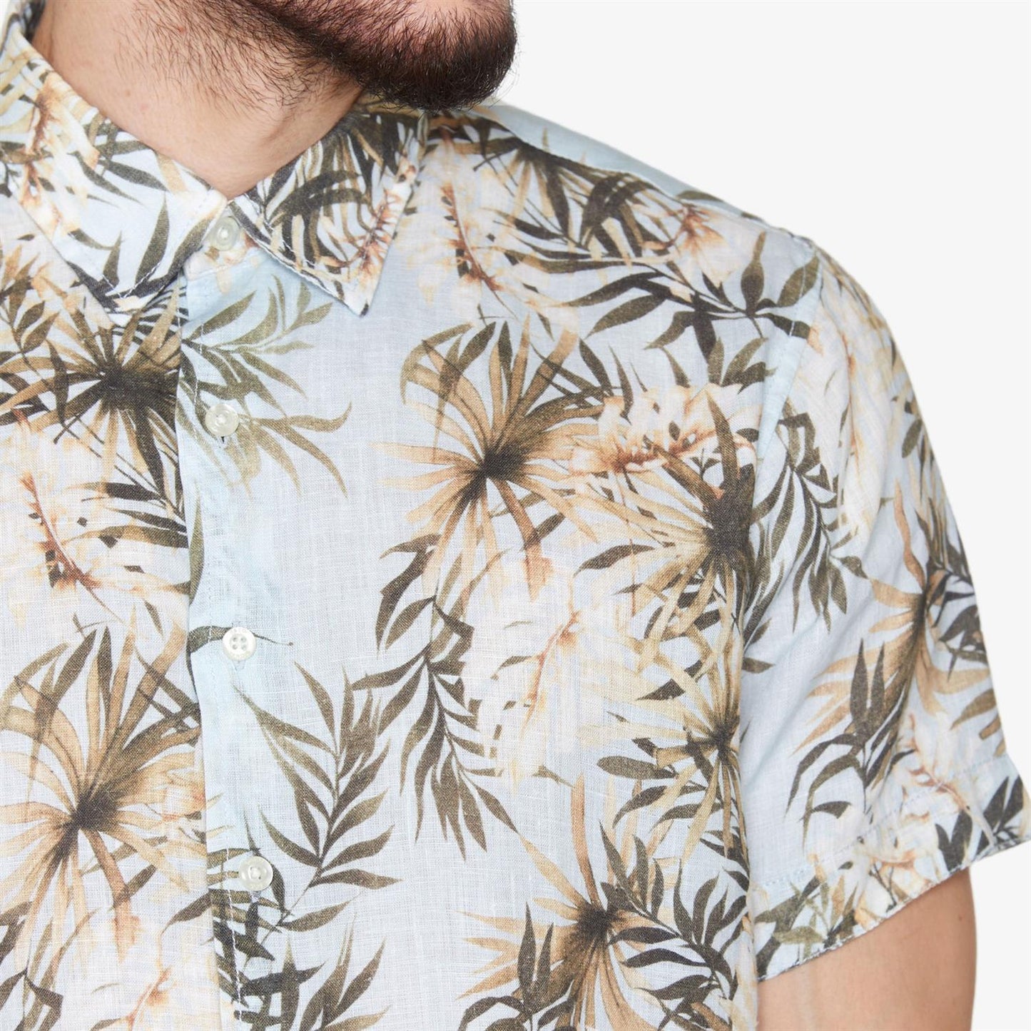 Benton Linen Print S/S Shirts