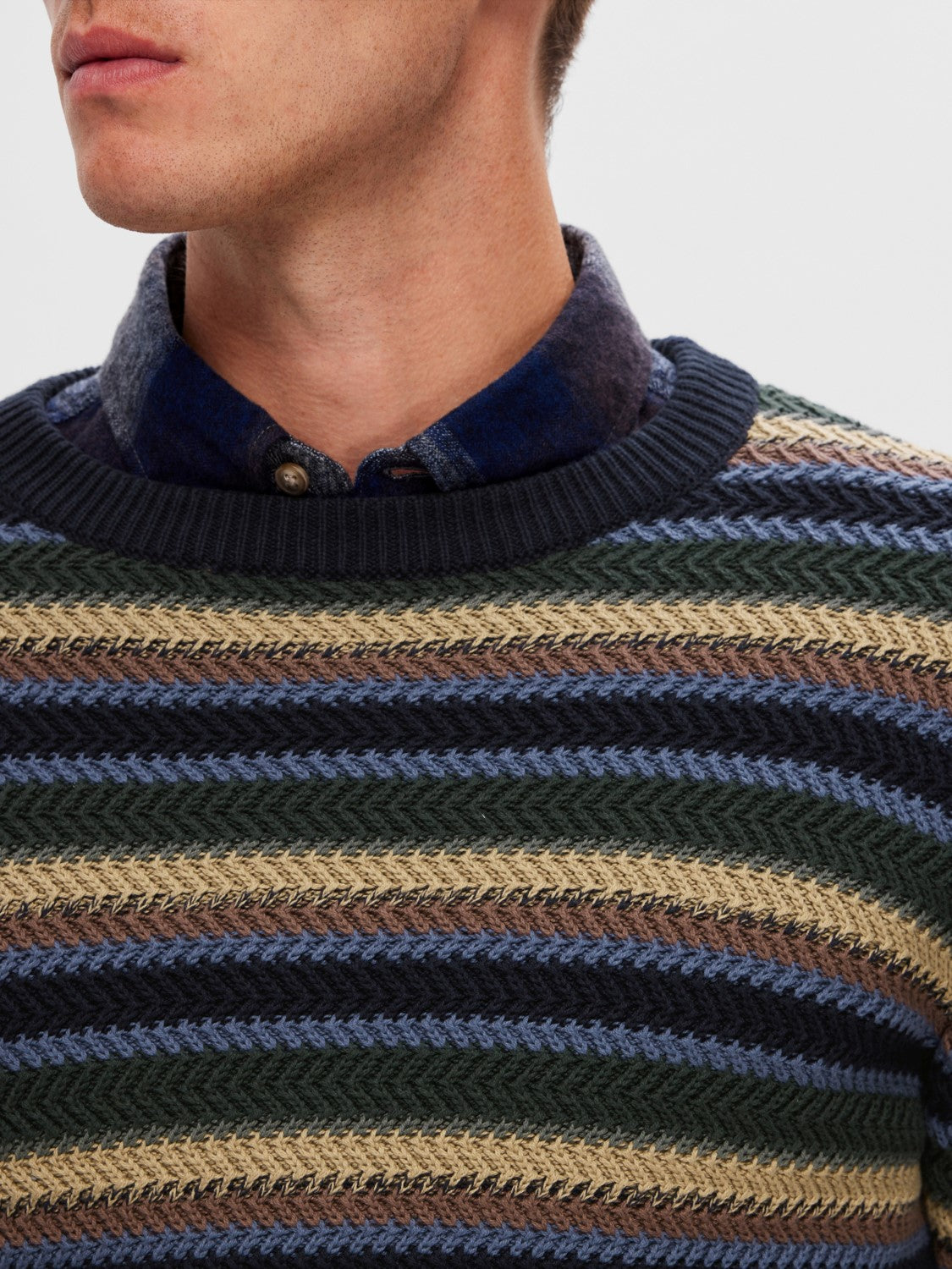 Selected Soho Multi Stripe Knit